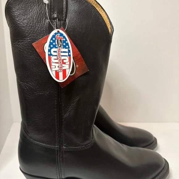 Shoes | Justin 85 New Boots Black Non Oil Slip No Mark Mens  display picture 3